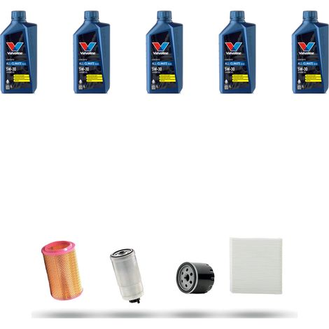 Kit tagliando 4 FILTRI e 5L OLIO compatibile con Alfa Romeo Crosswagon Q4 1.9 JTD 16V 110kw dal 2004 al 2006 (1/5)
