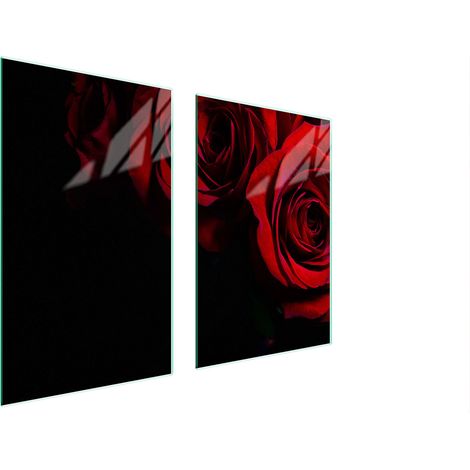GLASSCHUTZPLATTE FÜR KÜCHE 65x52 ROSE (1/5)