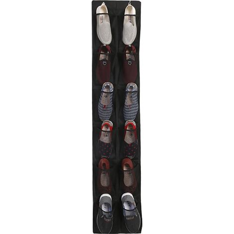 Organisateur De Chaussures - 12 Poches En Maille Transparente - Suspension Au-Dessus De La Porte - 163 X 30 Cm - Pour Portes Jusqu'à 4,5 Cm D'épaisseur - 1 Pièce (1/5)