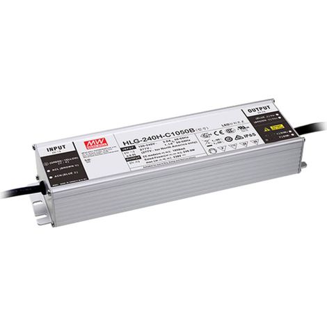 MEAN WELL HLG-240H-C1050B Driver per LED Corrente costante 249.9 W 1050 mA 119 - 238 V/DC Funzione dimmer 3 in 1, Monta