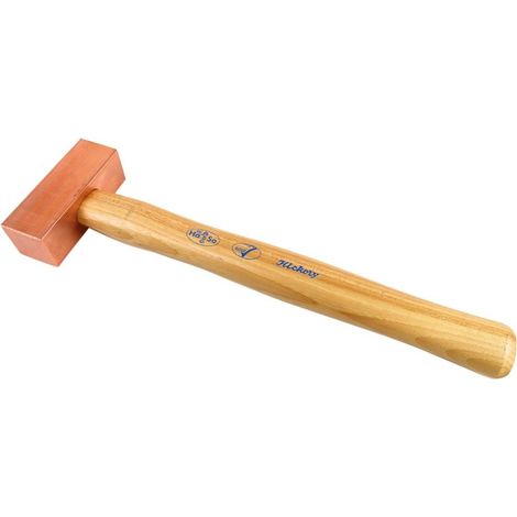 HASO Kupferhammer 500g mit Hickorystiel