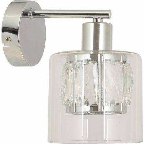 Applique Elmo cromo doppio vetro decorativa 1xE14 40W Reality (1/3)