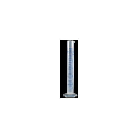 Cylindre de mesure en plastique 250 ml – Éprouvette graduée stable avec bec verseur conique – Outil de laboratoire pour tests chimiques