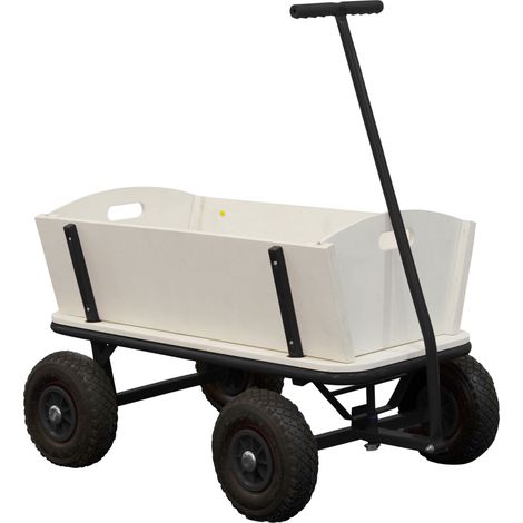 Axi Sb120 Chariot Pliable Noir Chariot À Main Pliable Avec Housse, Poche Intérieure Et Porte-Boissons - Roues En Caoutchouc Pp Capacité : 60 L