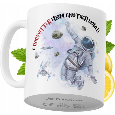 Lustiger Becher für Babysitter, Kaffee- oder Teebecher mit witzigem Textdesign, ideal für Geburtstage, Namenstage, Feiertage und besondere Anlässe. Hochwertiger Becher für Zuhause, Büro und Arbeit. Fa
