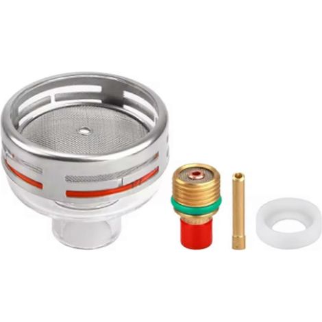 Kit guarnizioni per ugello in ceramica madre con lente corta per raccolta gas, adatto per saldatura ad arco di argon (1/5)