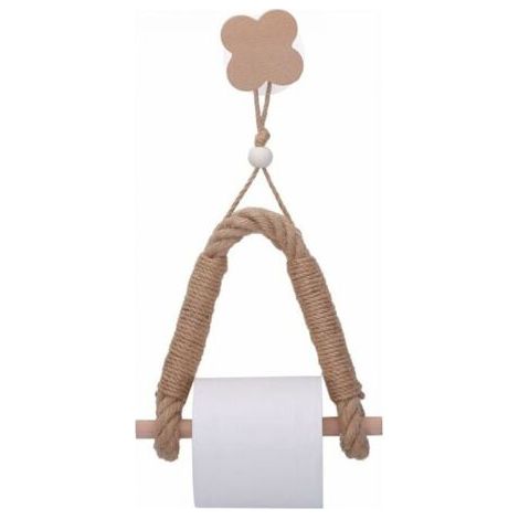 (Glücksklee) Toilettenpapierhalter, Toilettenpapierrollenhalter, Toilettenpapierhalter, Badezimmerpapierhalter, Toilettenpapierrollenhalter aus Seil, robust und langlebig, FLITI