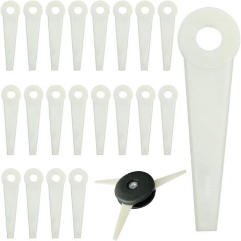 royaluxe-Lame Coupe Bordure, Lot de 20 Lames de Rechange pour Coupe Bordure, Lame Tondeuse, Lame Plastique Coupe Bordure pour Stihl Coupe Bordure Polycut 5-3,6-3,7-3,10-3,20-3,40-3,41-3