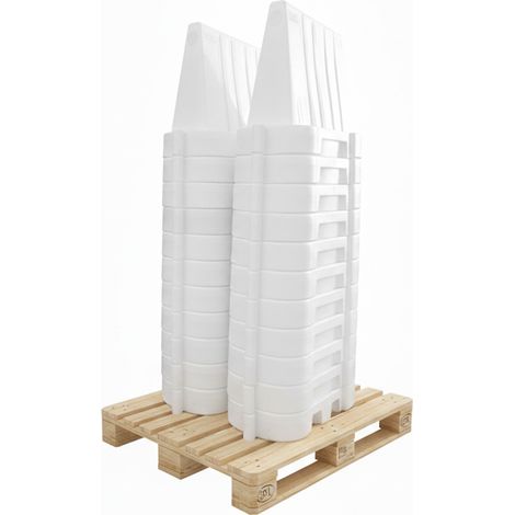 Séparateur lestable et empilable blanc- lot de 22 (1/4)