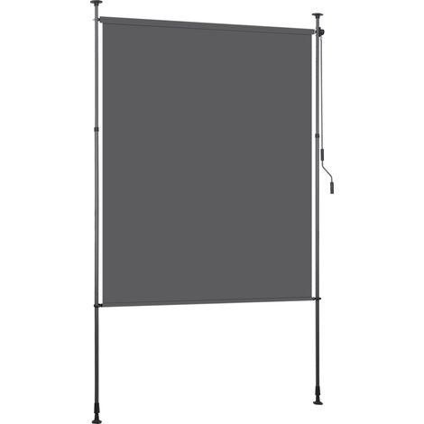 SWANEW Tenda verticale Tenda a rullo per esterni 200 x 270 cm Protezione anti-UV Tenda per esterni con barre telescopiche senza foratura Antracite (1/3)