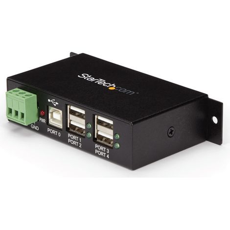 StarTech.com HUB USB 2.0 Industriale in metallo a 4 porte con protezione da sovracorrenti - montabile ST4200USBM (1/4)