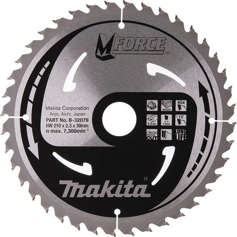 Makita M-Force B-32079 lama sega circolare 210 mm 40 denti