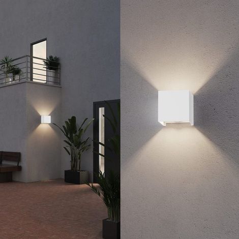 Applique a LED con sensore di movimento, lampada da parete per interni/esterni da 12 W, fascio luminoso regolabile verso l'alto e verso il basso, bianco caldo, IP65 (1/4)
