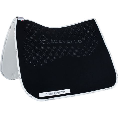 ACAVALLO Sottosella NERO BIANCO DS CW-CS elastan bamboo grip silicone (1/3)