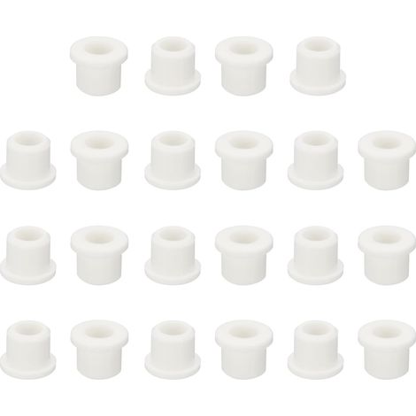Passe-Fil En Caoutchouc Silicone, 22 Pcs Pour Trou De Perçage De 1/2" (12mm), Diamètre Intérieur De 5/16" (8mm), Joint En Caoutchouc En Forme Pour Système D'irrigation, Blanc (1/5)