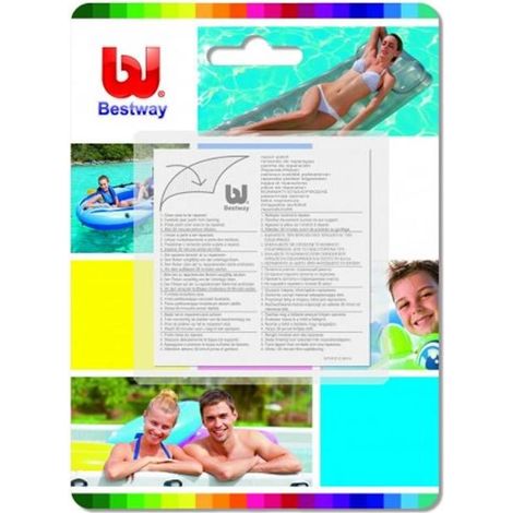 piscinas parches extrafuertes kit reparacion adhesivos 62068 (1/2)