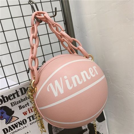 Runde Schultertasche in Basketballform, originelle Handtasche, Kreis