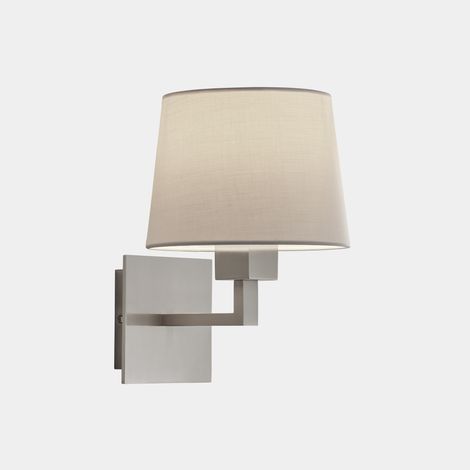 Leds-C4 Bali - 1 luz de pared para interiores, níquel satinado, E27 (1/2)