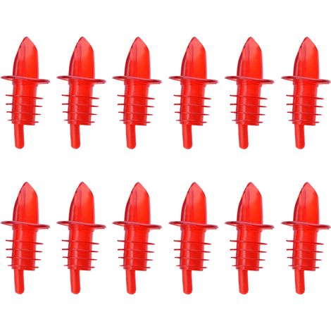Bouchon-Verseur Pour Bouteille - Embout Conique - Compatible Vin Huile Jus - Lot de 12 (1/5)