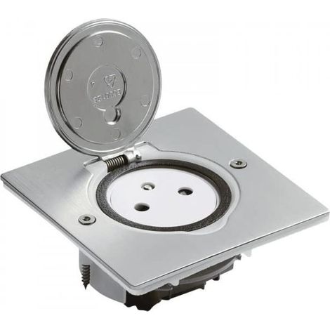 Legrand Presa di corrente moderna inox spazzolato 16A 250V