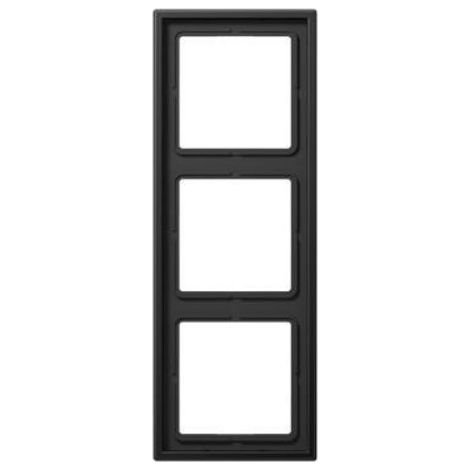 Jung AL 2983 D telaio triplo alluminio nero IP44