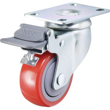 TOOLCRAFT TO-7935651 Roue pour charge lourde Diamètre de la roue: 76 mm Capacité de charge (max.): 100 kg 1 pc(s) (1/5)