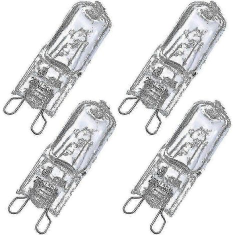 Ampoule halogène pour four G9 25 W, lot de 4, référence P202411261183, à intensité variable (1/5)