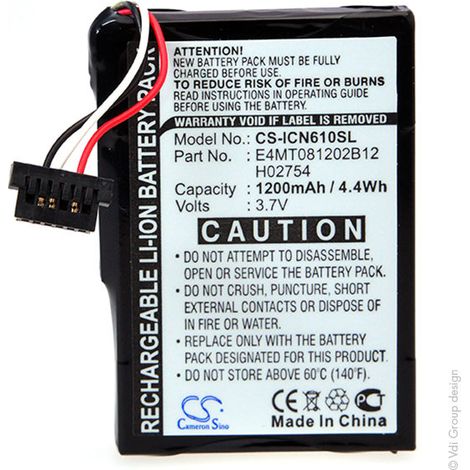NX - Batterie GPS 3.7V 1200mAh - E4MT081202B12 (1/3)