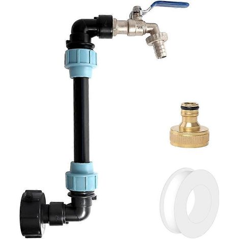 IBC-Tankanschluss-Auslasshahn, IBC-Schwanenhals-IBC-Adapter, 3/4-Zoll-Auslasshahn (1/5)