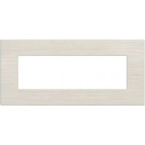 Mapam placca tecnopolimero spazzolato perla 6 posti compatibile Matix - JOY-P5006SP-PE