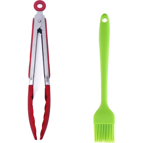 Ensemble Ustensiles Cuisine Silicone - Résistant Chaleur 230°C - Pour Poêles Antiadhésives - Lot De 2 Pièces (1/5)