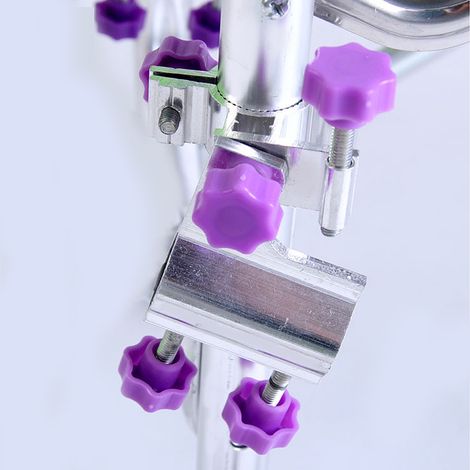 Support de canne à pêche en alliage d'aluminium durable, fixation pour chaise, accessoire de pêche (violet) (1/5)