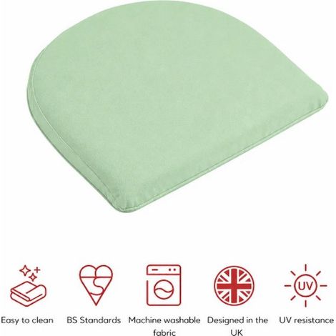 SP D Pad Cushions (Pack of 2) - L40 x W40 x H4 cm - Lime