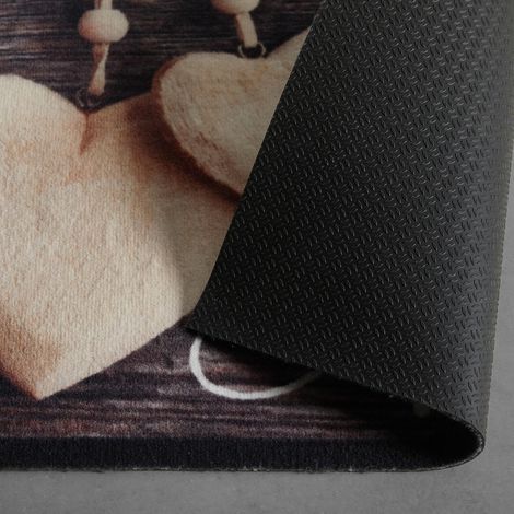 Mömax Fußmatte Home Love Wood in Braun/Beige ca. 50x70cm (1/5)