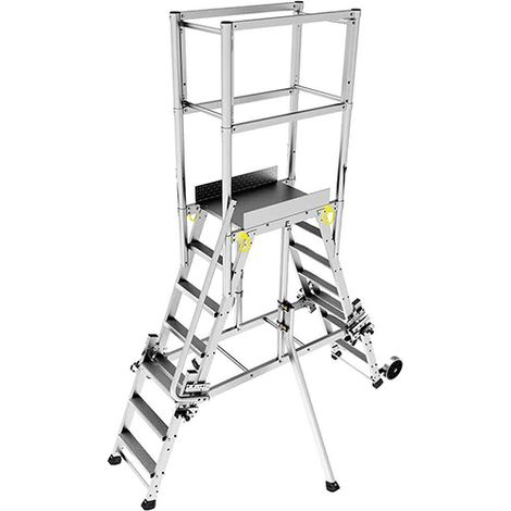 Teleskop Plattformleiter double accès - Maximale Arbeitshöhe 3.76m - PDA125/175 (1/2)