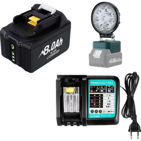 Batterie Rechargeable, Capacité 8000mAh, Compatible avec Plusieurs Modèles, costume 1, 18V-d (1/2)