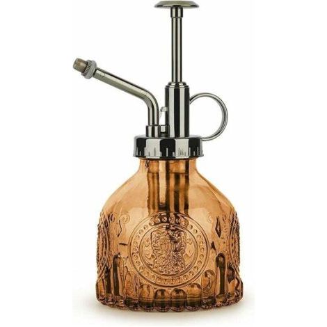 Brumisateur de plantes en verre 200 ml, flacon pulvérisateur vintage avec pompe supérieure, pulvérisateur de fleurs de jardin à brume fine petit arrosoir décoratif pour plantes succulentes d'intérieur