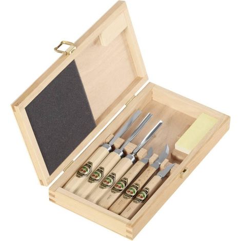 Kirschen 3437000 Set de herramientas para talla en madera natural