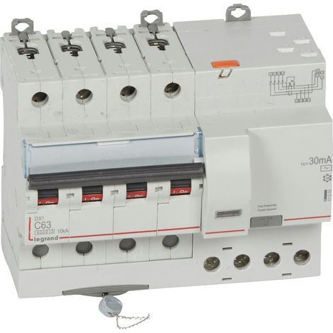 DX³ Disjoncteur différentiel 4P C63 6kA type AC 30mA TGA - LEG411203
