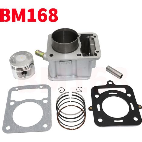 Chemise de moteur refroidie par eau Zongshen ZS175, bloc-cylindres, segments de piston et joints pour motos Zongshen 150 refroidies par eau. (1/4)
