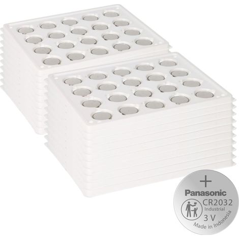 400x Panasonic CR2032 Batterie Lithium Knopfzelle CR2032BS Bulk (1/5)