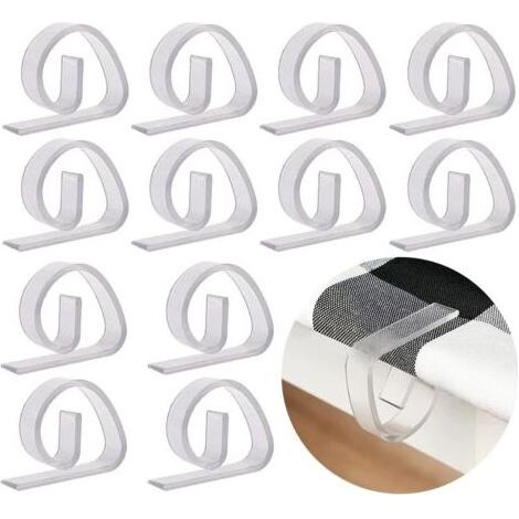 Fascette di plastica foglio incredibili, pinze Tabella coarse, medium nastro trasparente per party, picnic, 12 pezzi (1/5)