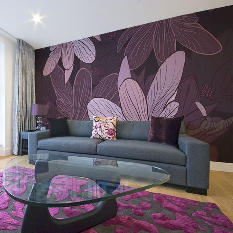 Papier Peint XXL "Dreamy Flowers" 270x550cm (1/2)