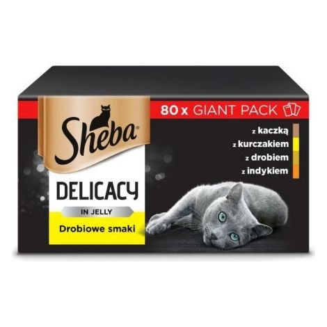 Sachets de gelée de volaille SHEBA 80x85g