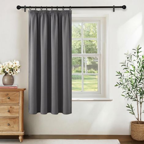1 Panneau Rideau Occultant, Isolation Thermique, Galon Fronceur, Polyester, Pour Salon Chambre