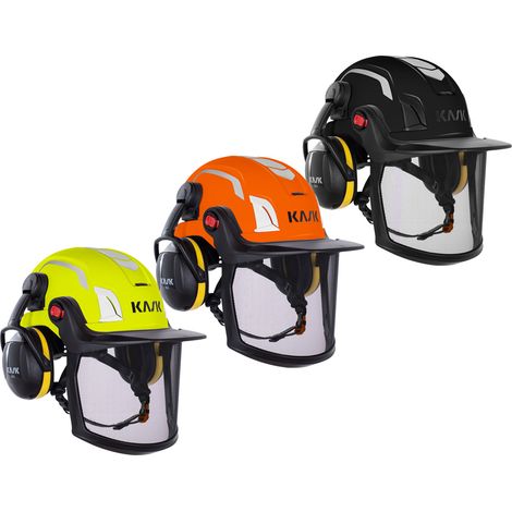 Casque Zenith-X Combo Kask – Coquilles antibruit SC2 – Visière grillagée métal – Norme EN 50365 Classe 0 – Protection haute tension (1/4)