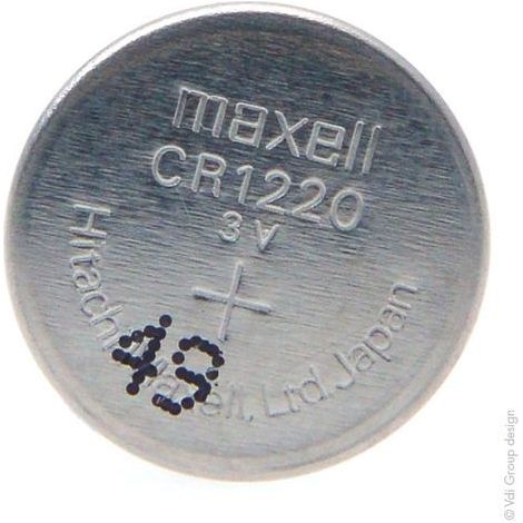Batteria a bottone Maxell CR1220 3V 36mAh litio (1/3)