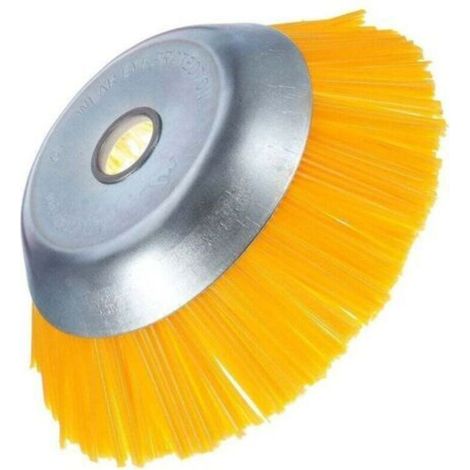 Nylon-Unkrautbürste – Universelle Rundbürste für Freischneider – Langlebiges Gartengerät – 200 mm x 25,4 mm