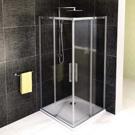 ALTIS Paravent carré 900x900 mm, coin, verre clair (1/3)