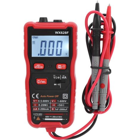 Mini-Digitalmultimeter Widerstands- und Spannungsprüfer (AC/DC) Automatische Bereichswahl Berührungslos